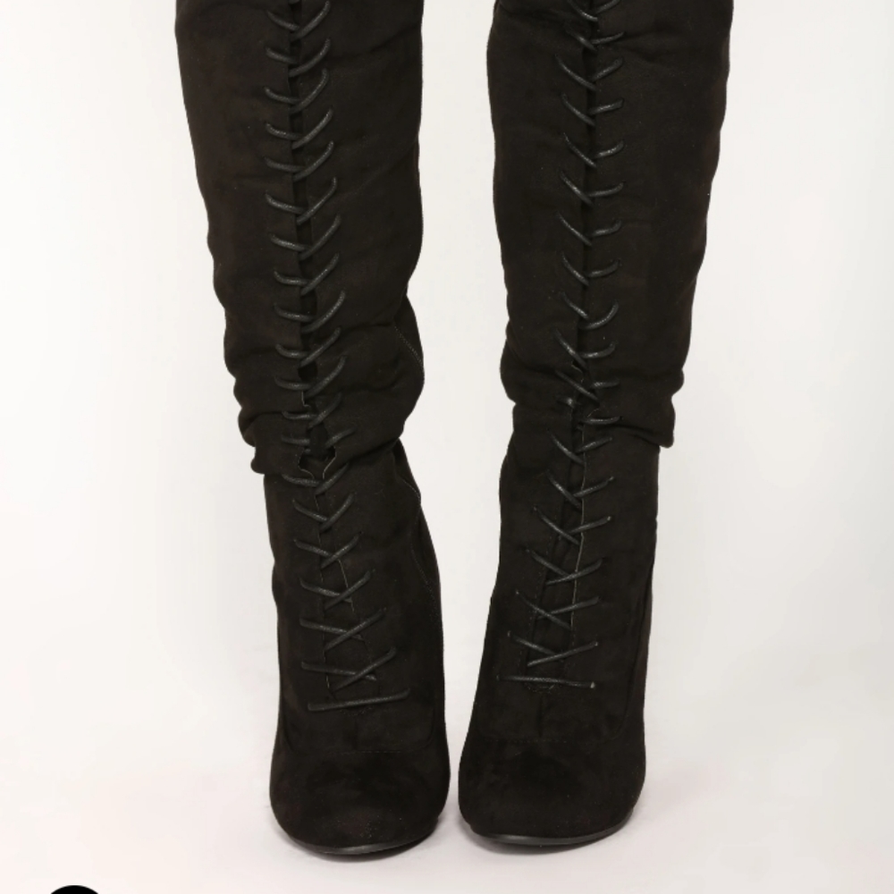 Ashley Stewart Lace up Boots